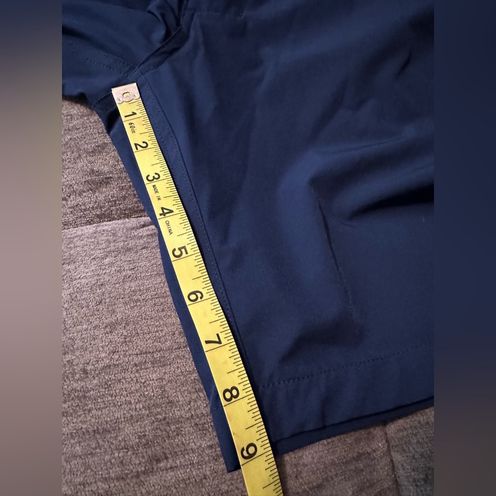 FootJoy Lightweight 9 Inch Inseam Golf Shorts - Navy Size 34 - Picture 8 of 8